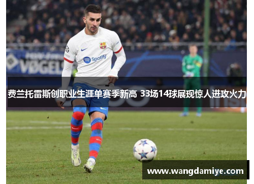 费兰托雷斯创职业生涯单赛季新高 33场14球展现惊人进攻火力